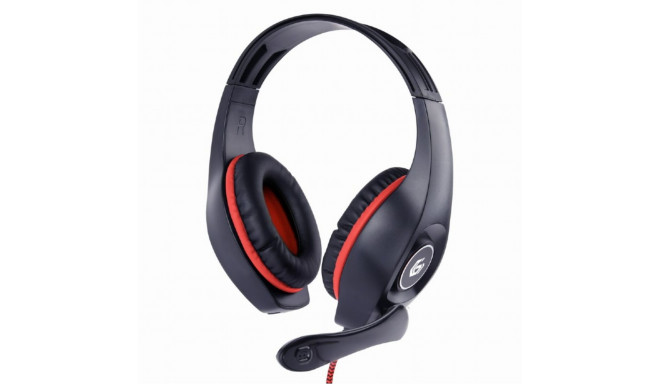 Headphones with Microphone GEMBIRD GHS-05-R Red