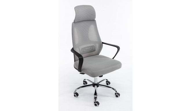 Topeshop FOTEL NIGEL SZARY office/computer chair Padded seat Mesh backrest