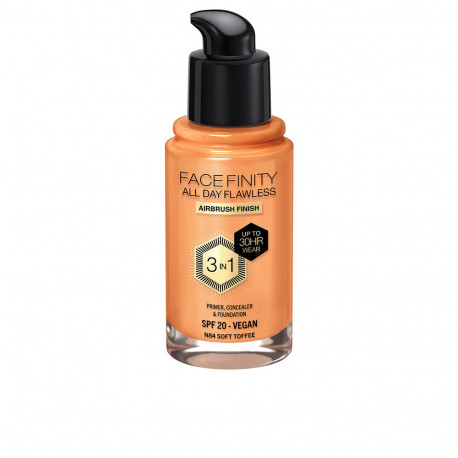 Max Factor jumestuskreem Facefinity All Day Flawless 3 in 1 30ml, #N84-soft toffee
