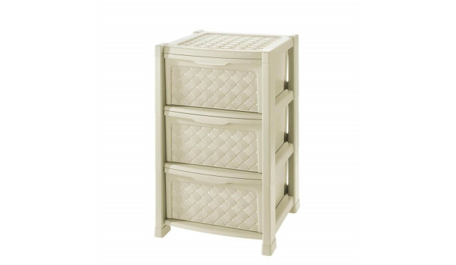 Chest of drawers Tontarelli Arianna 3 drawers White 38 x 38 x 60 cm - White