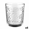 Plate Quid Urban Stone Transparent Glass 360 ml (6 Units) (Pack 6x)