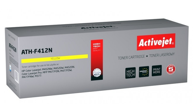 Activejet ATH-F412N toner (replacement for HP 410A CF412A; Supreme; 2300 pages; yellow)