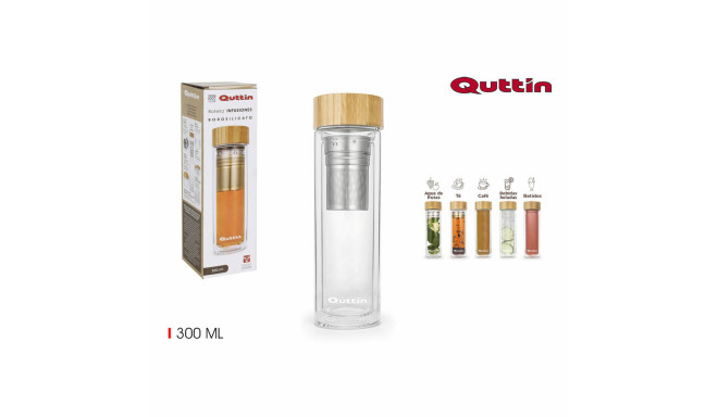 Bottle Quttin Glass Borosilicate Glass (300 ml)