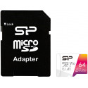 Silicon Power mälukaart microSDXC 64GB Elite + adapter