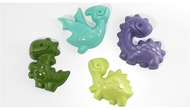 SET OF 4 DINOSAURS MOULDS