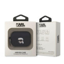 Karl Lagerfeld case for Airpods Pro 2 KLAP2RUNIKK black 3D Silicone NFT Karl