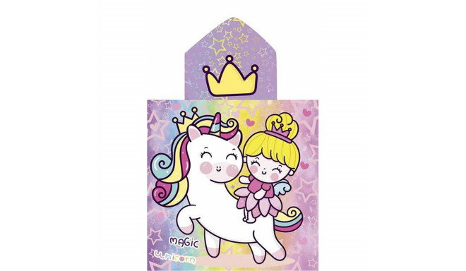 Poncho-Towel with Hood Secaneta Unicornprins 60 x 120 cm