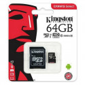 Micro SD Memory Card with Adaptor Kingston exFAT (64 GB)