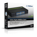 Trendnet TEG-S16DG network switch Unmanaged Black