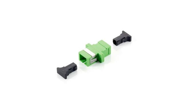 Equip SC APC Coupler, Single-mode simplex