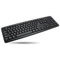 Techly USB Keyboard 104 keys American Layout Black IDATA 955-UBK-AM