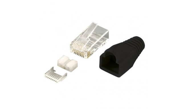 LogiLink MP0022 wire connector RJ45 Black, Transparent