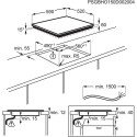Electrolux EHH6240ISK Black Built-in 60 cm Zone induction hob 4 zone(s)
