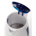 Adler AD 1234 electric kettle 1.7 L 2200 W Blue, White