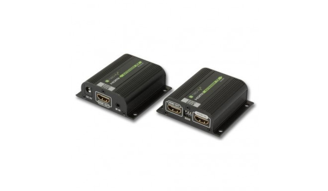 Techly IDATA EXT-E70POED AV extender AV transmitter &amp; receiver Black