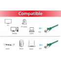 Equip Cat.6A S/FTP Patch Cable, 10m, Green