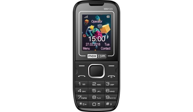 MaxCom MM135 mobile phone 4.5 cm (1.77&quot;) 60 g Black, Blue
