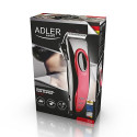 Adler AD 2825 hair trimmers/clipper Black, Red