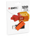 Emtec C350 Brick USB flash drive 128 GB USB Type-A 2.0 Black, Orange