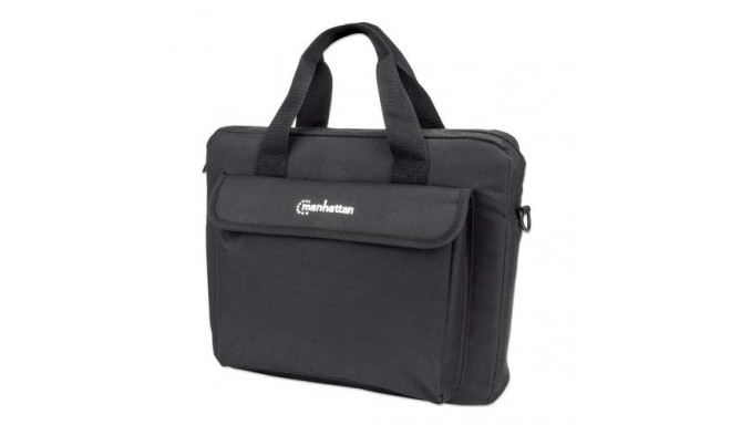 Manhattan London Laptop Bag 12.5&quot;, Top Loader, Black, LOW COST, Accessories Pocket, Shoulde