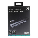Deltaco USBC-1207 interface hub USB 3.2 Gen 1 (3.1 Gen 1) Type-C 5000 Mbit/s Grey
