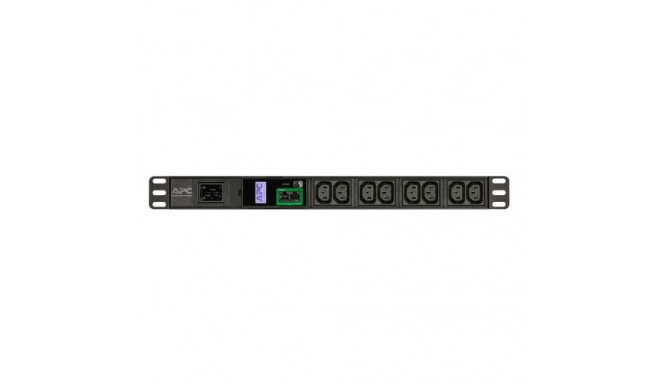 APC Easy Rack PDU, Metered, 1U, 1 Phase, 3.7kW, 230V, 16A, 8 x C13 outlets, IEC60320 C20 inlet