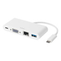 Deltaco USBC-VGA5 interface hub USB 3.2 Gen 1 (3.1 Gen 1) Type-C 5000 Mbit/s White Deltaco USBC-VGA5 interface hub USB 3.2 Gen 1 (3.1 Gen 1) Type-C 5000 Mbit/s White