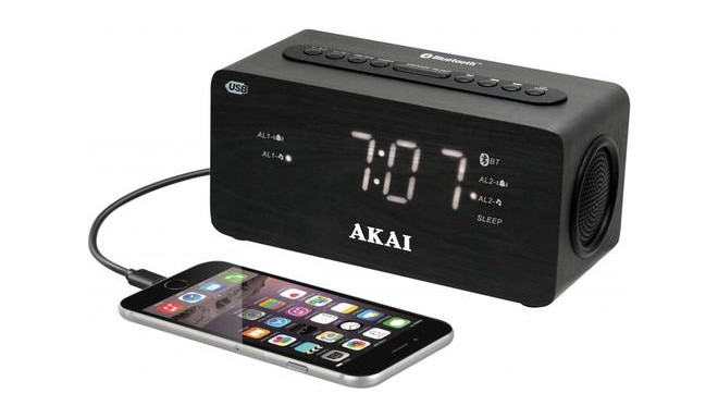 Akai ACR-2993 Digital alarm clock Black
