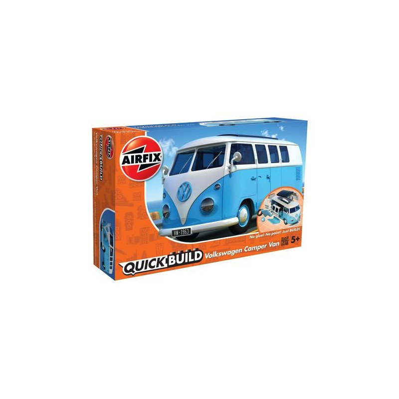 Airfix Quick Build VW Camper Van blue Model kits Photopoint