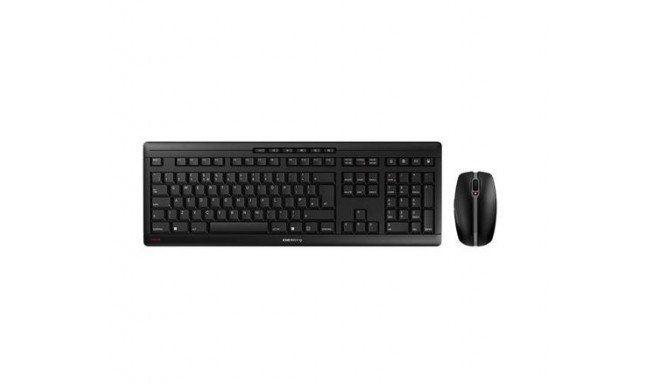 CHERRY STREAM DESKTOP, Wireless Keyboard &amp; Mouse Set, Black, USB (QWERTY - UK)