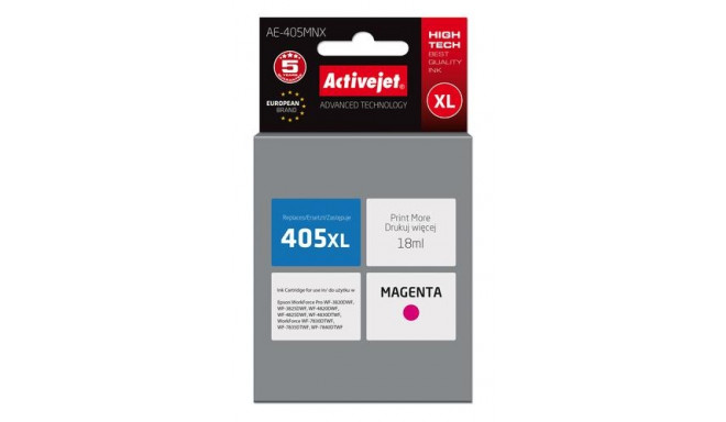 Activejet AE-405MNX ink (replacement for Epson 405XL C13T05H34010; Supreme; 18ml; magenta)