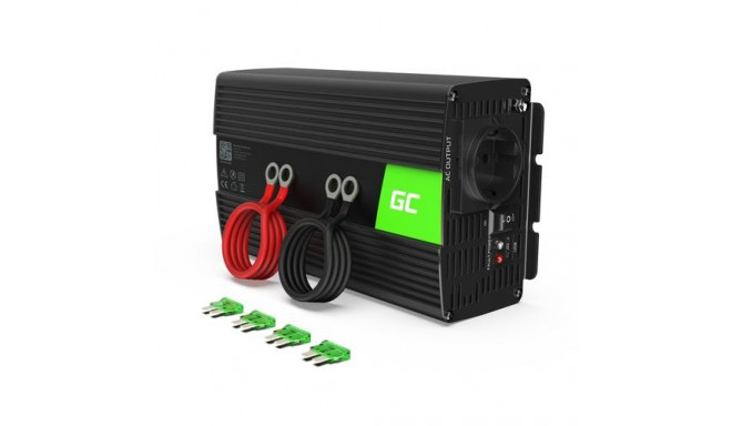 Green Cell INV18 power adapter/inverter Auto 1000 W Black