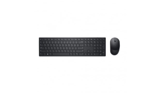 DELL KM5221W keyboard Mouse included Office RF Wireless QWERTZ German Black