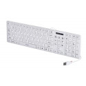 Activejet K-3066SW office keyboard, (USB) white
