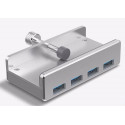 ALLNET ALL-USB3-HUB-4-CLIP interface hub USB 3.2 Gen 1 (3.1 Gen 1) Type-A 5000 Mbit/s Silver