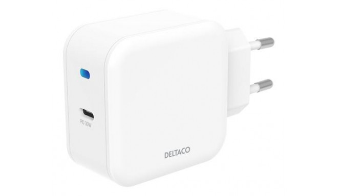 Deltaco USBC-AC139 mobile device charger Universal White AC Indoor