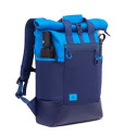 Rivacase Dijon notebook case 39.6 cm (15.6") Backpack Blue