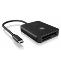 ICY BOX IB-CR403-C3 card reader USB 3.2 Gen 1 (3.1 Gen 1) Type-C Black