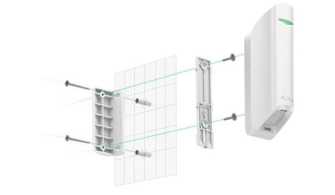 Ajax 13268 motion detector Passive infrared (PIR) sensor Wireless Wall White