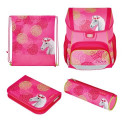 Herlitz Loop Plus Bloomy Horse school bag set Girl Polyester Pink, Yellow