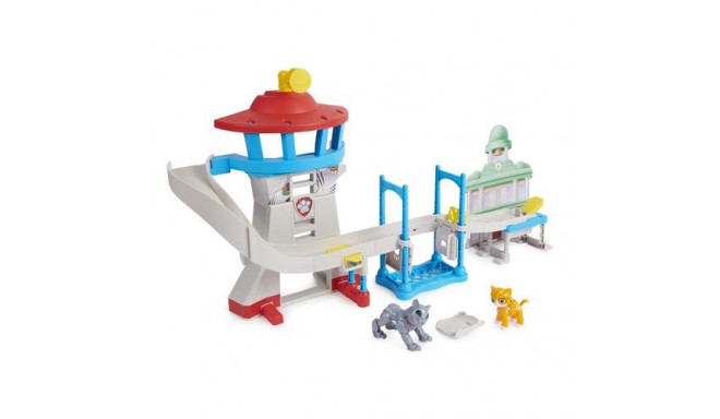 PAW Patrol , Cat Pack Adventure Bay Lookout Tower Playset, with 2 Action Figures, Toys for Kids Ages