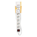 Deltaco GT-0651 power extension 3 m 6 AC outlet(s) Indoor White