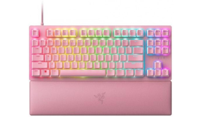Razer Huntsman V2 Tenkeyless keyboard USB QWERTY English Pink