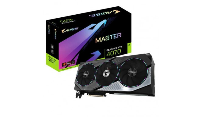 Gigabyte graphics card Aorus GeForce RTX 4070 Master 12G NVIDIA 12GB GDDR6X