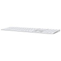 Apple Magic keyboard USB + Bluetooth Danish Aluminium, White