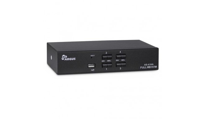 Inter-Tech AS-41HA HDMI KVM switch Black