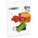 Emtec C350 Brick 2.0 USB flash drive 64 GB USB Type-A Black, Green