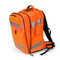 Dicota Hi-Vis backpack Orange Polyethylene terephthalate (PET), Thermoplastic polyurethane (TPU)