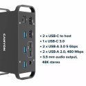 Canyon CNS-HDS95ST notebook dock/port replicator Docking USB 3.2 Gen 2 (3.1 Gen 2) Type-C Black