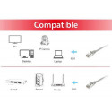 Equip Cat.6 S/FTP Patch Cable, 7.5m, Gray